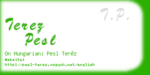 terez pesl business card